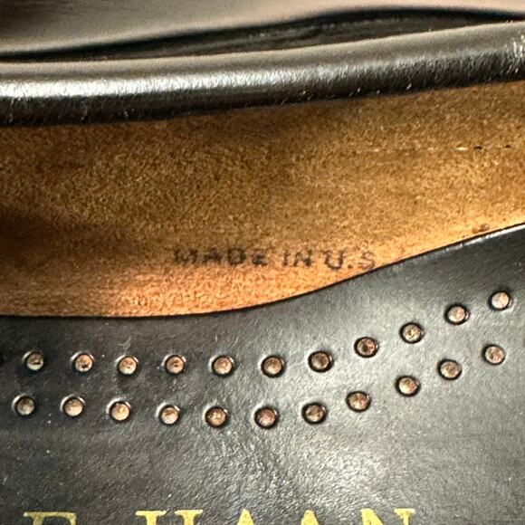 NEW HEELS Cole Haan Tassel Loafers Kiltie Black Made in Maine USA 11.5 D - Picture 11 of 13